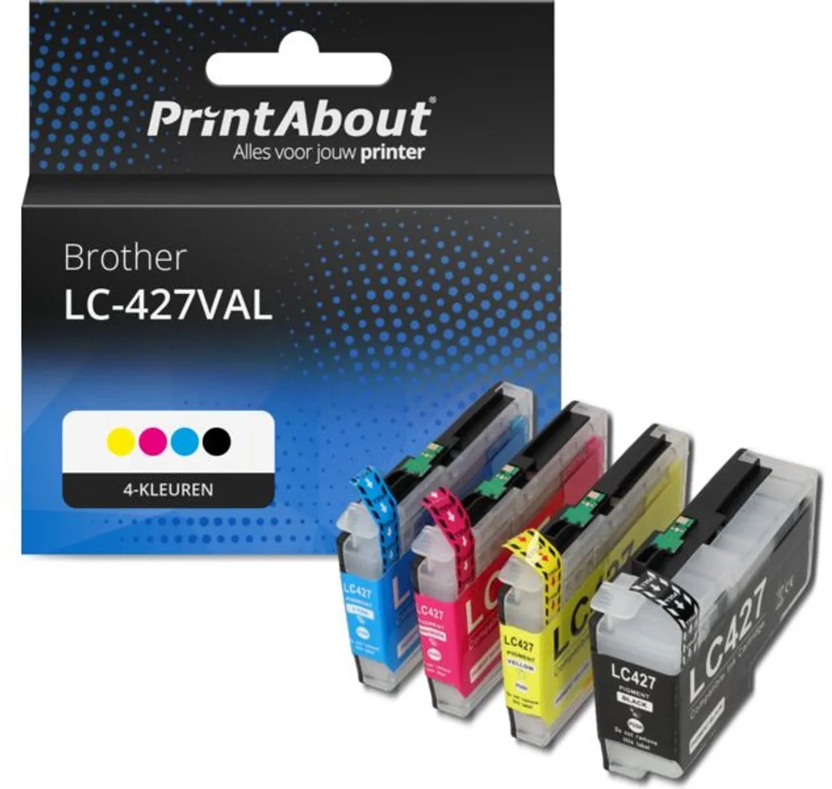 PrintAbout LC-427VAL Inktcartridge 4-kleuren