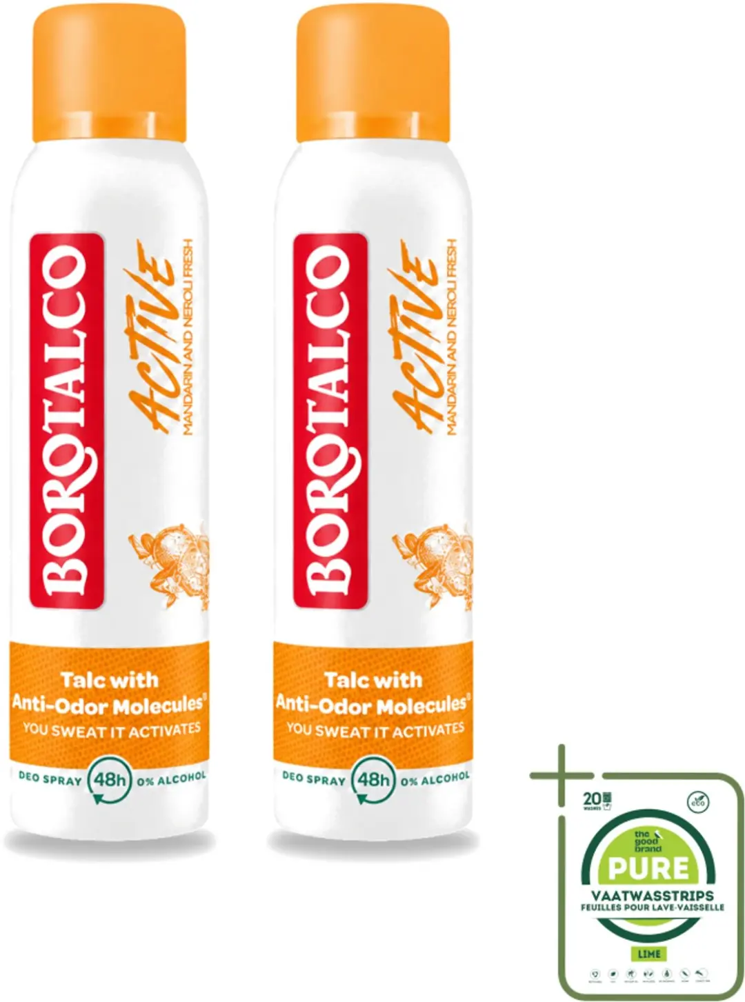 2 x Borotalco