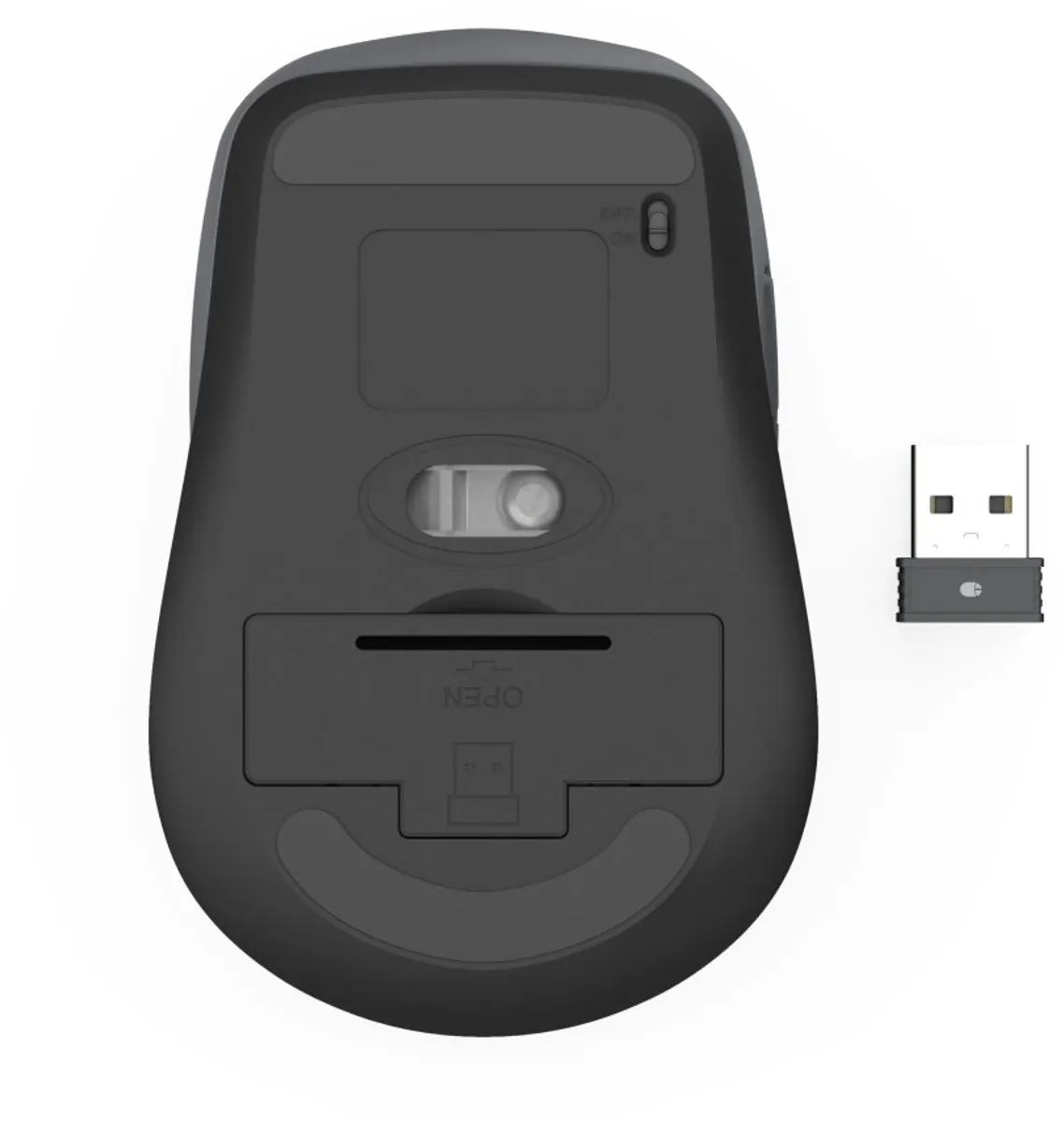 Hama WM-450 - Optische draadloze muis - 7 knoppen - 2.4 GHz RF & BT - Stil - Zwart