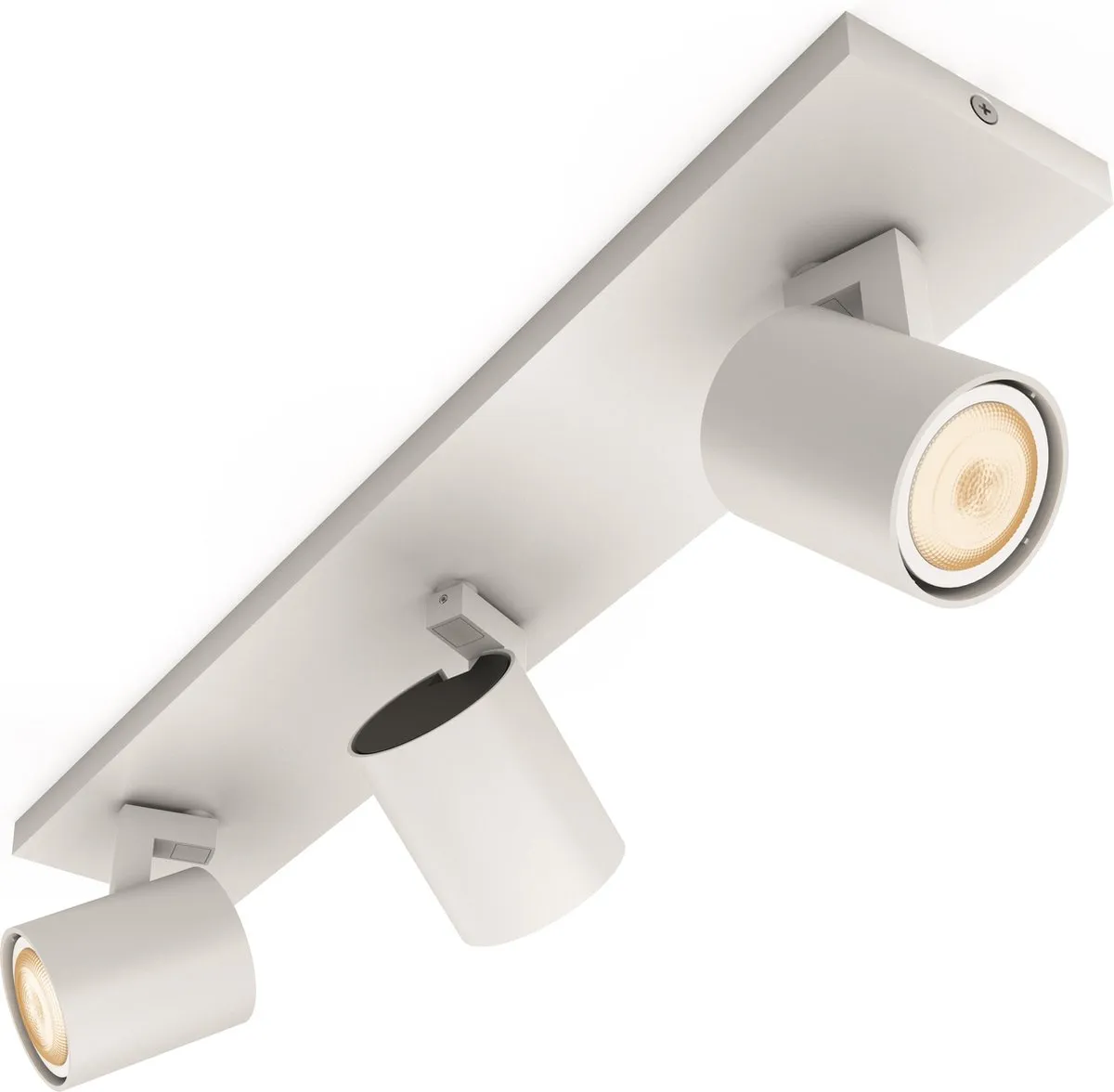 Philips Runner Opbouwspot 3x GU10 Warmwit 4.6W - Wit