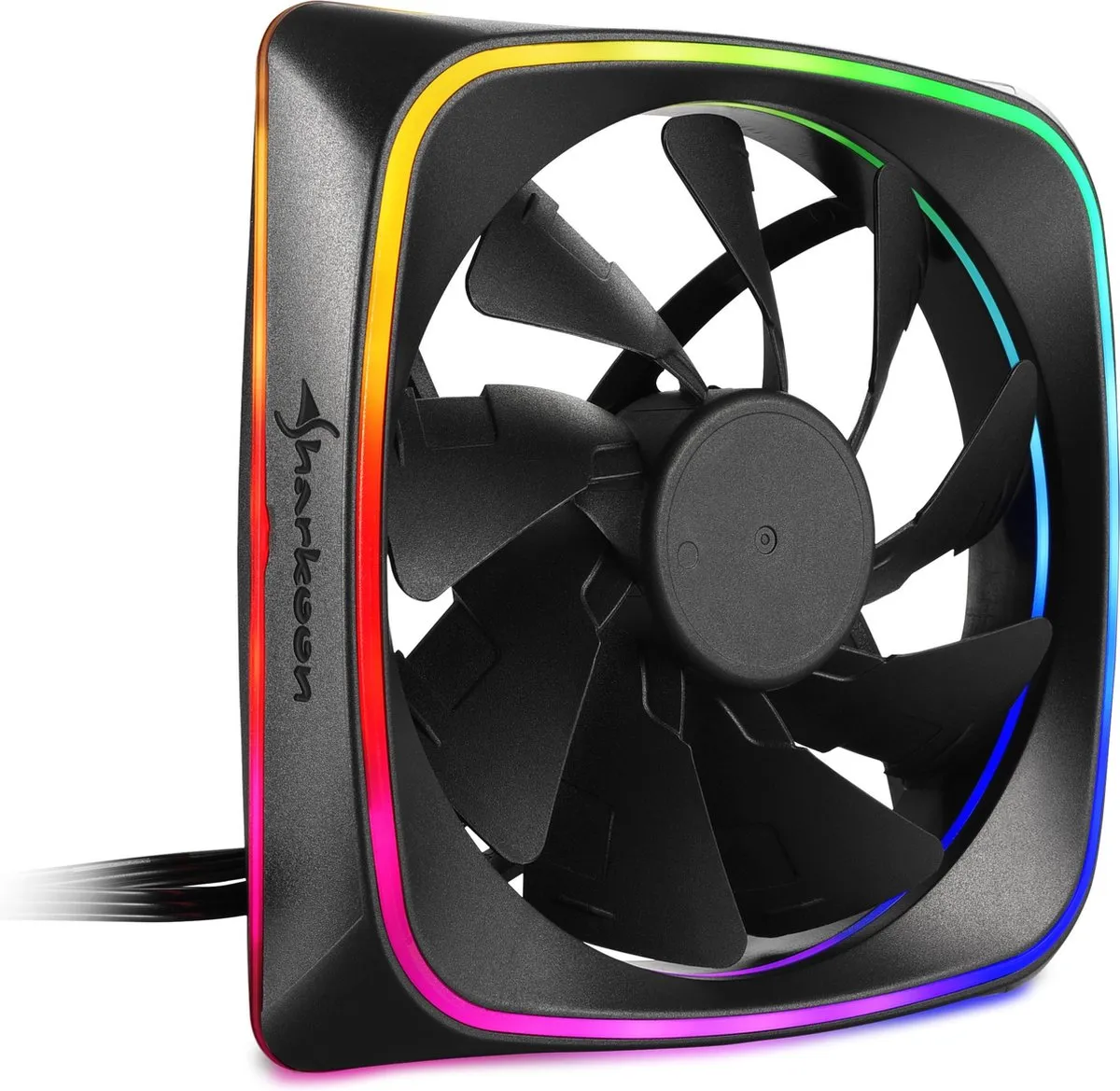 Sharkoon 4044951028924 RGB Ventilator 120mm - Zwart