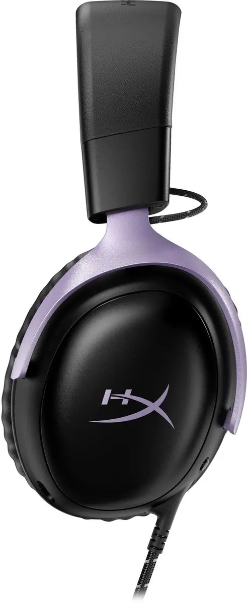 HyperX Cloud III DF7F0AA Game Headset - Zwart/Lavendel - afbeelding 2 van 6