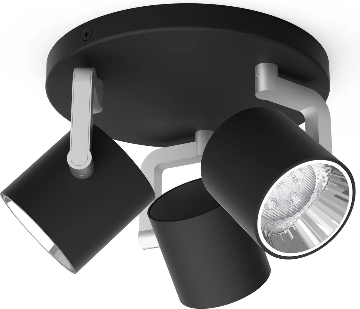 Philips myLiving Byrl Opbouwspot 3x12,9W - 1200 Lumen - Zwart