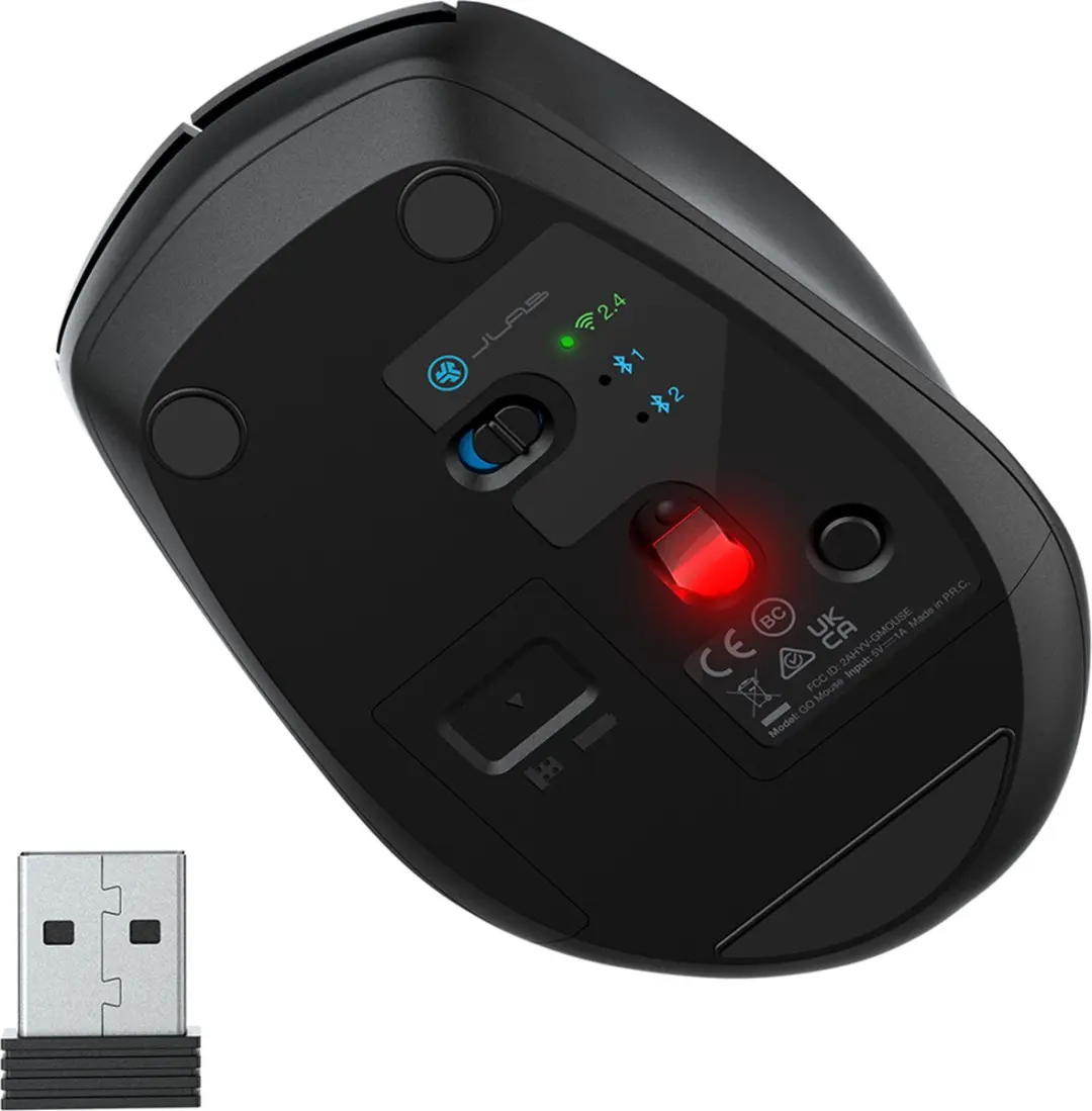 JLab Go Wireless Muis - Zwart - afbeelding 5 van 6