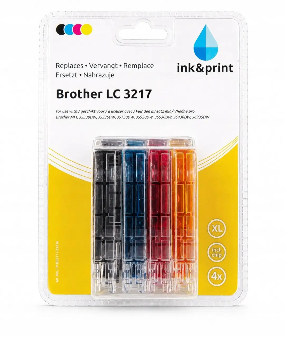 Print&Ink Brother LC3217 CMYK Set