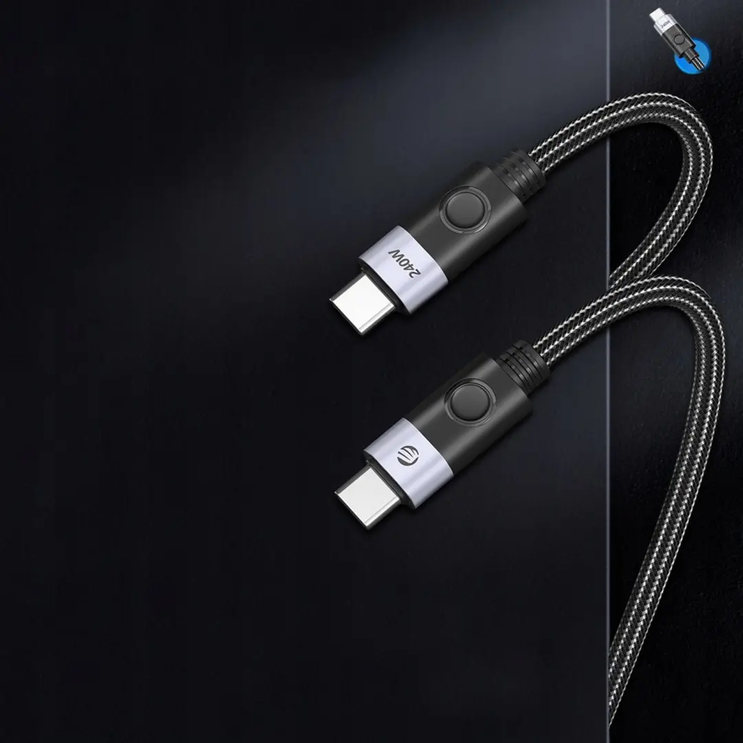 ORICO USB-C Kabel 240W USB4 8K 0.5m - afbeelding 3 van 5