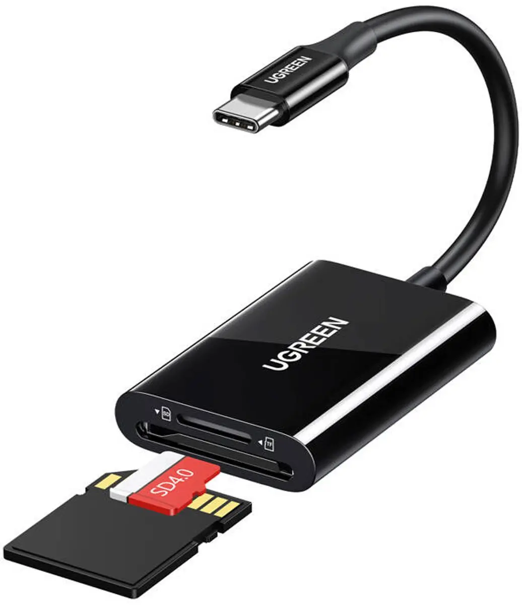 UGREEN CM265 USB-C Kaartlezer - SD/microSD - Transparent - afbeelding 2 van 4