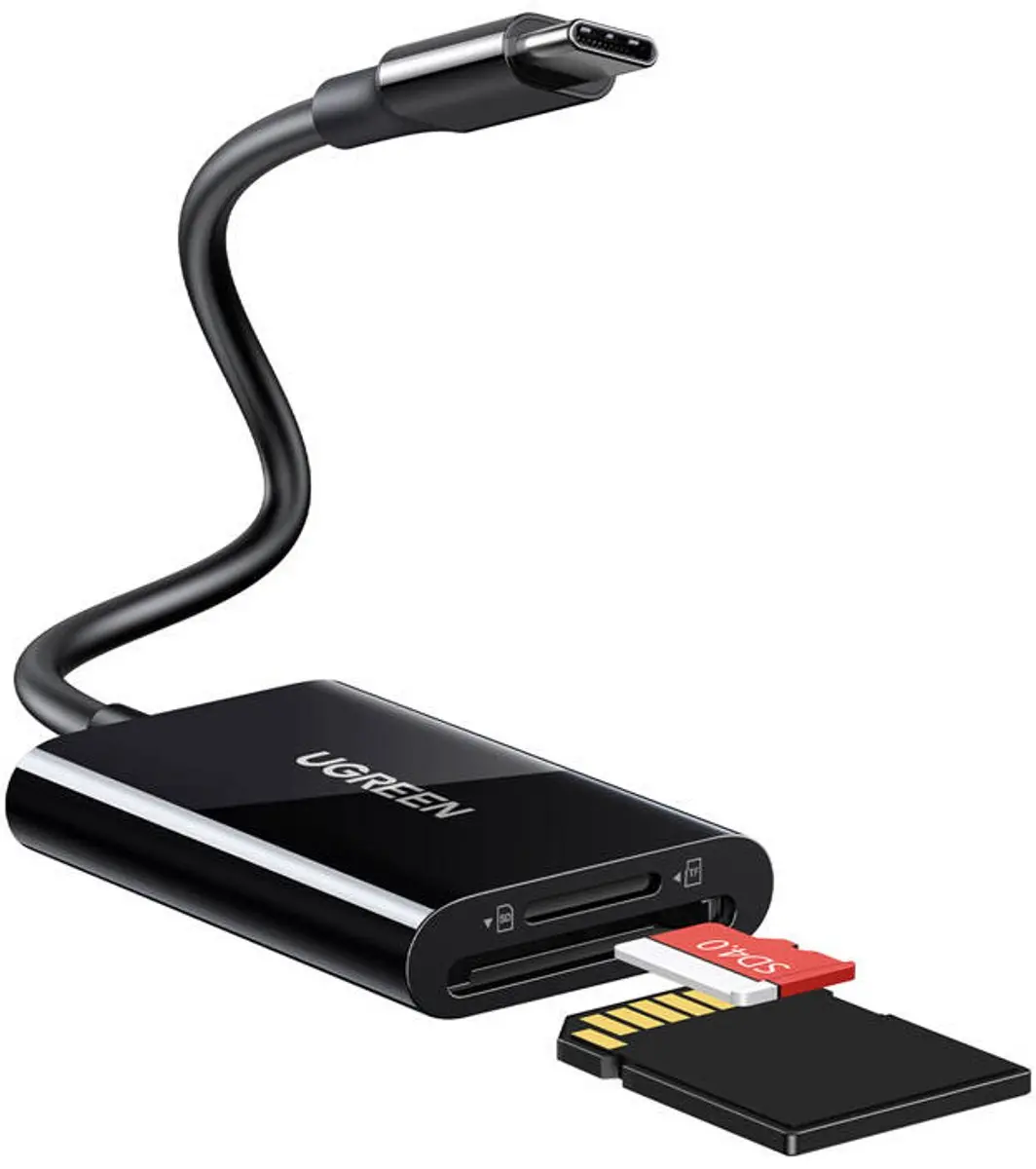 UGREEN CM265 USB-C Kaartlezer - SD/microSD - Transparent - afbeelding 3 van 4
