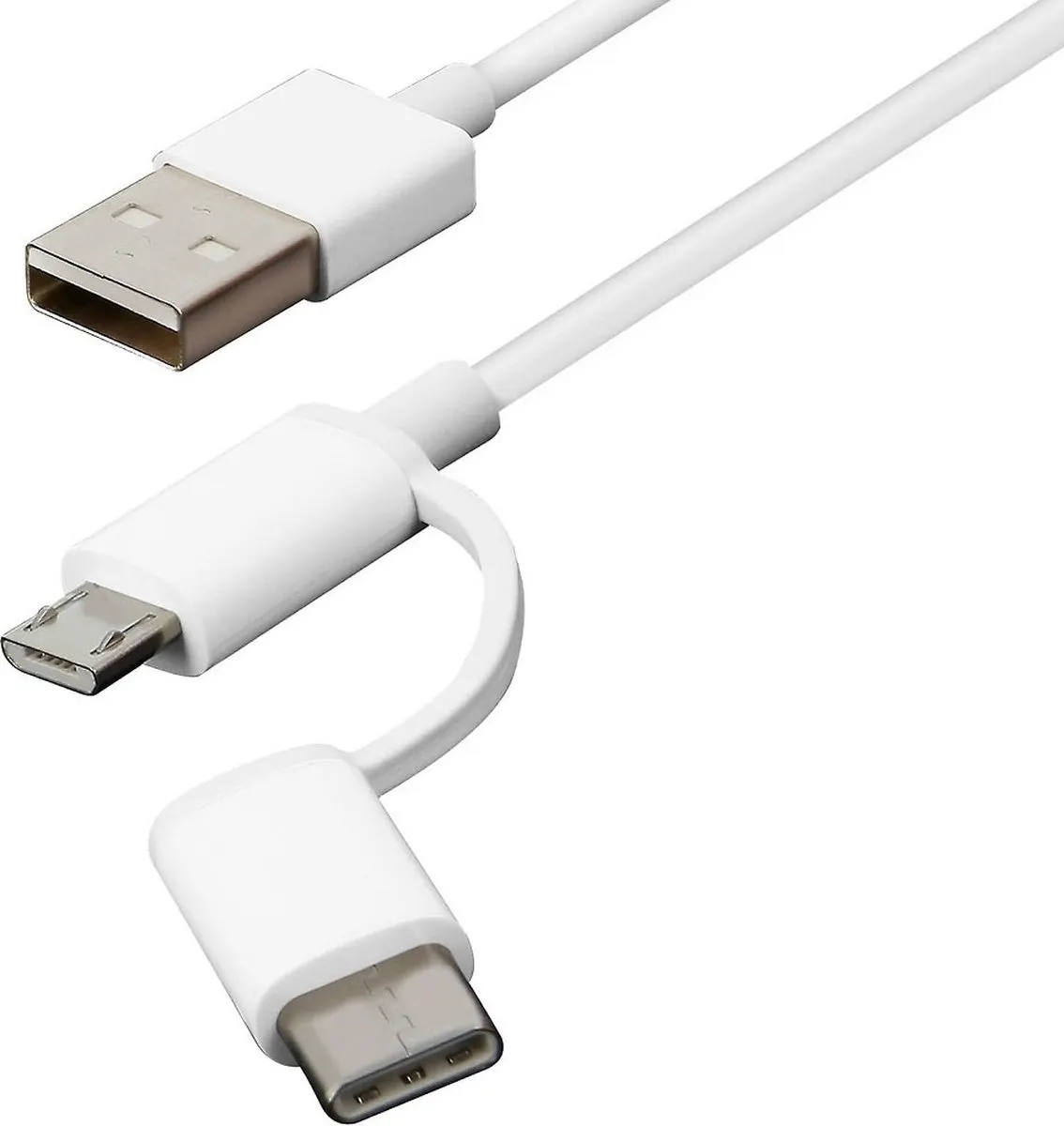 Xiaomi Mi 2-in-1 USB-C Kabel 30cm - Wit