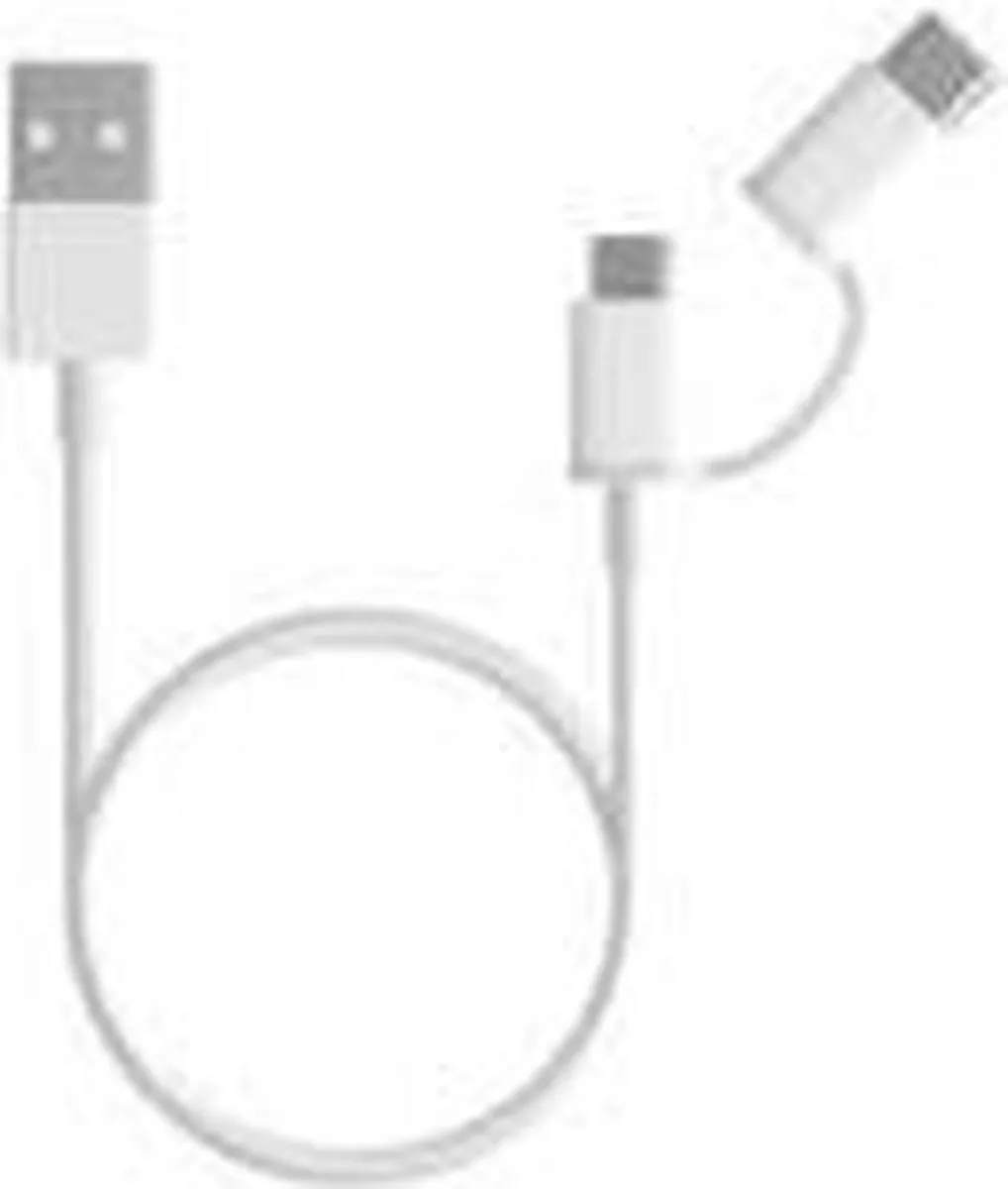 Xiaomi Mi 2-in-1 USB-C Kabel 30cm - Wit
