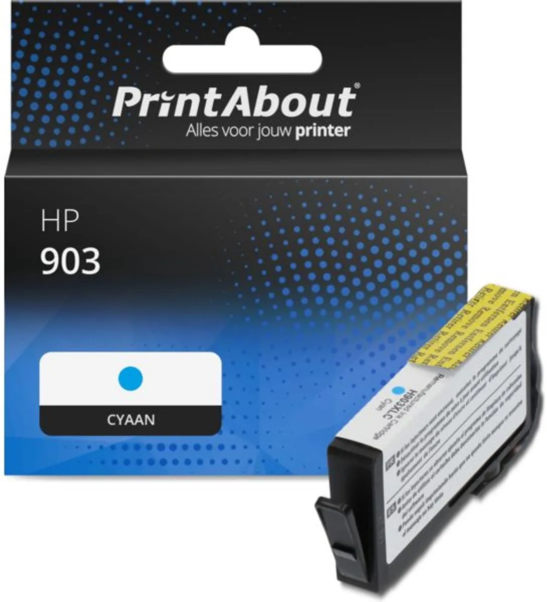 PrintAbout Inktcartridge T6L87AE Cyaan - 14.2ml - o.a. HP