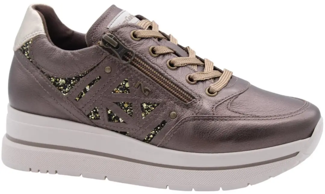 Nerogiardini Omega T.Glitter Gr.Top Sab Etoile Miele Tr Corvara Sneaker
