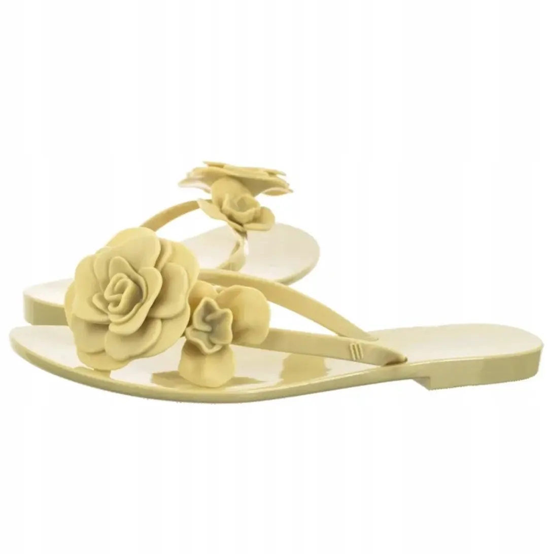 Melissa Harmonic Petals Dames Slippers Groen