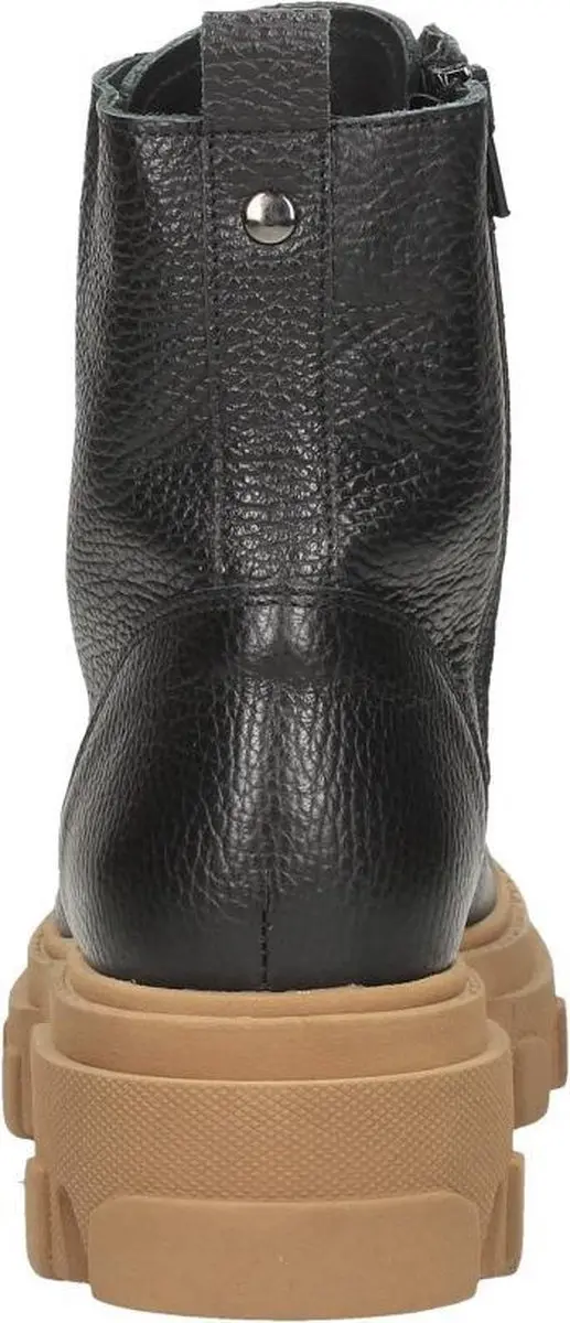 PS Poelman Dames veterschoenen Veterschoenen Hoog - zwart - Maat 38 - afbeelding 5 van 6