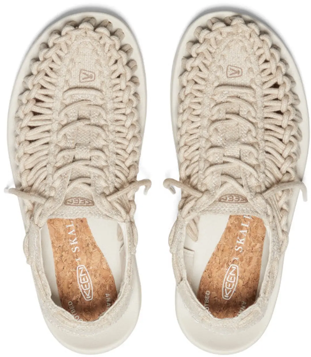 Keen Uneek Canvas x Skall Dames Sandalen Beige - afbeelding 3 van 6