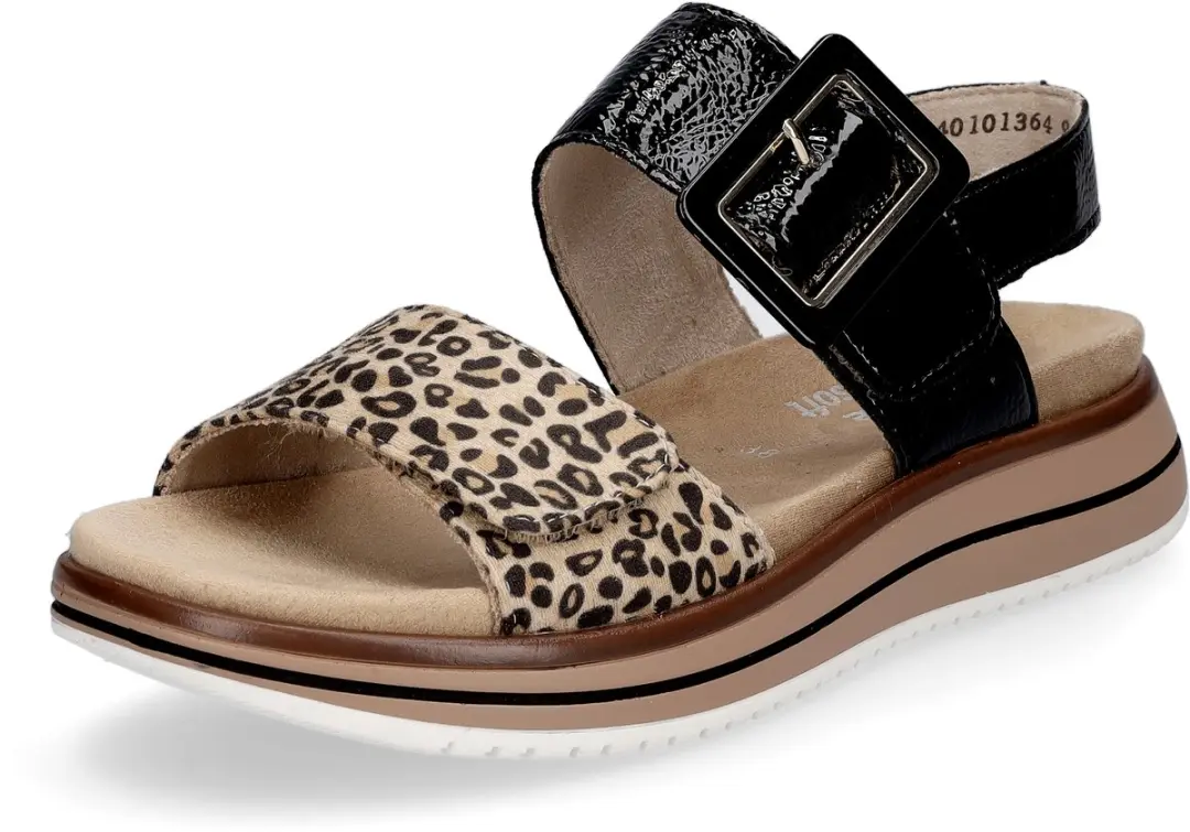 Remonte dames sandalen zwart leo