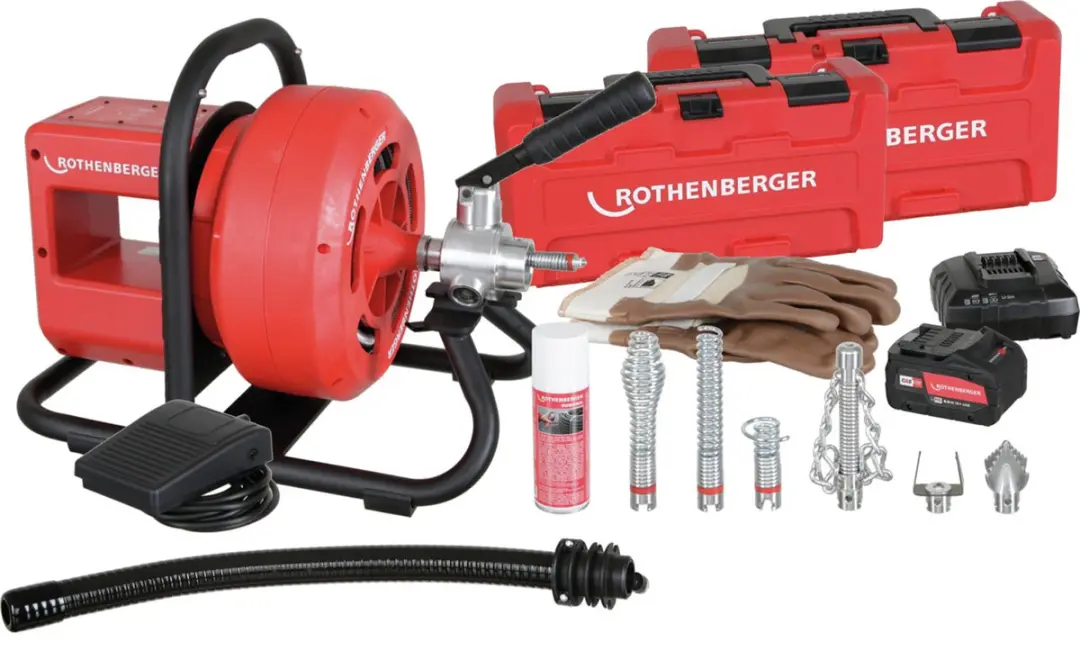 Rothenberger RODRUM VarioClean 18V - Akku Trommelmachine - 8Ah - afbeelding 2 van 6