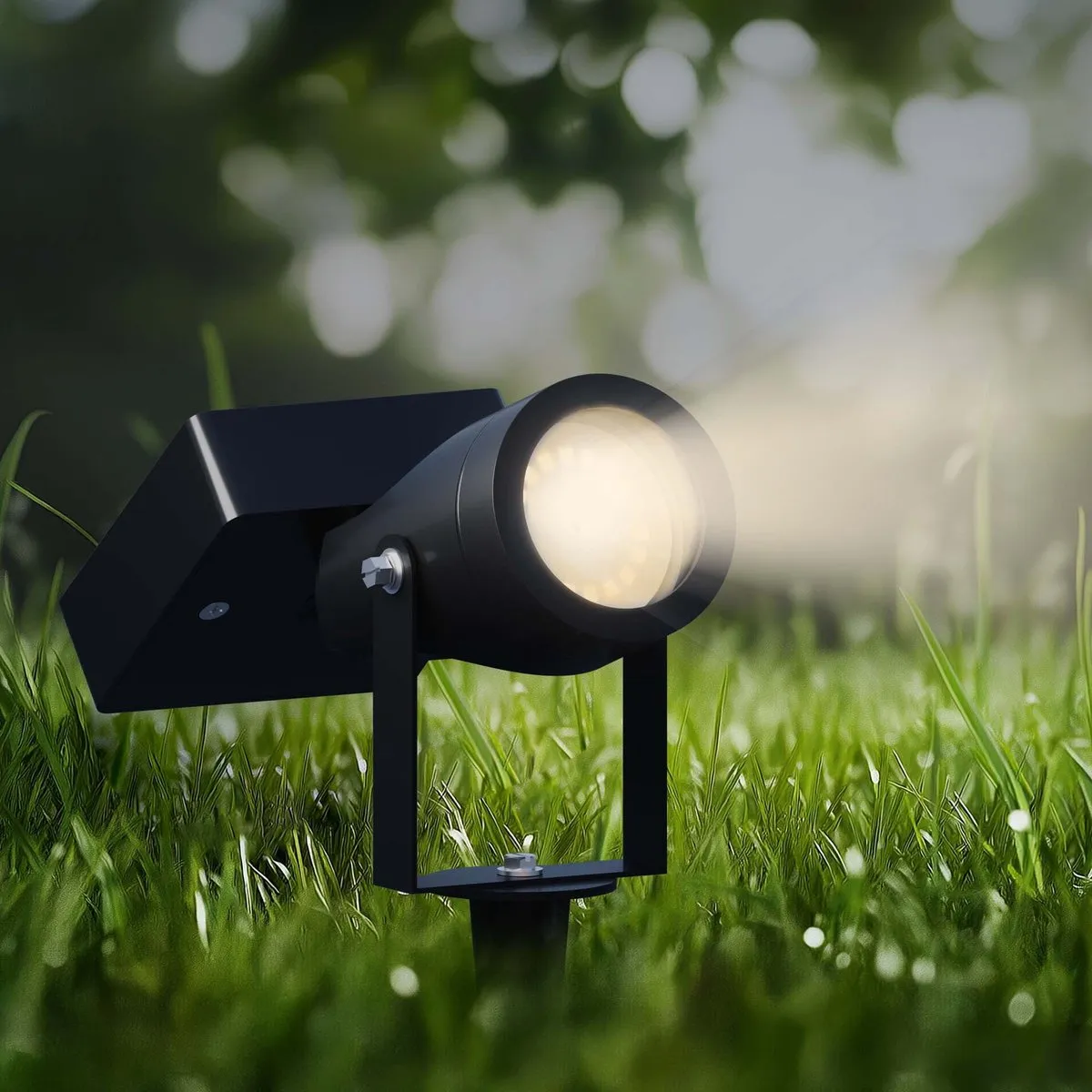 LEDVION 3x Solar Prikspots Zwart - 3000K IP44
