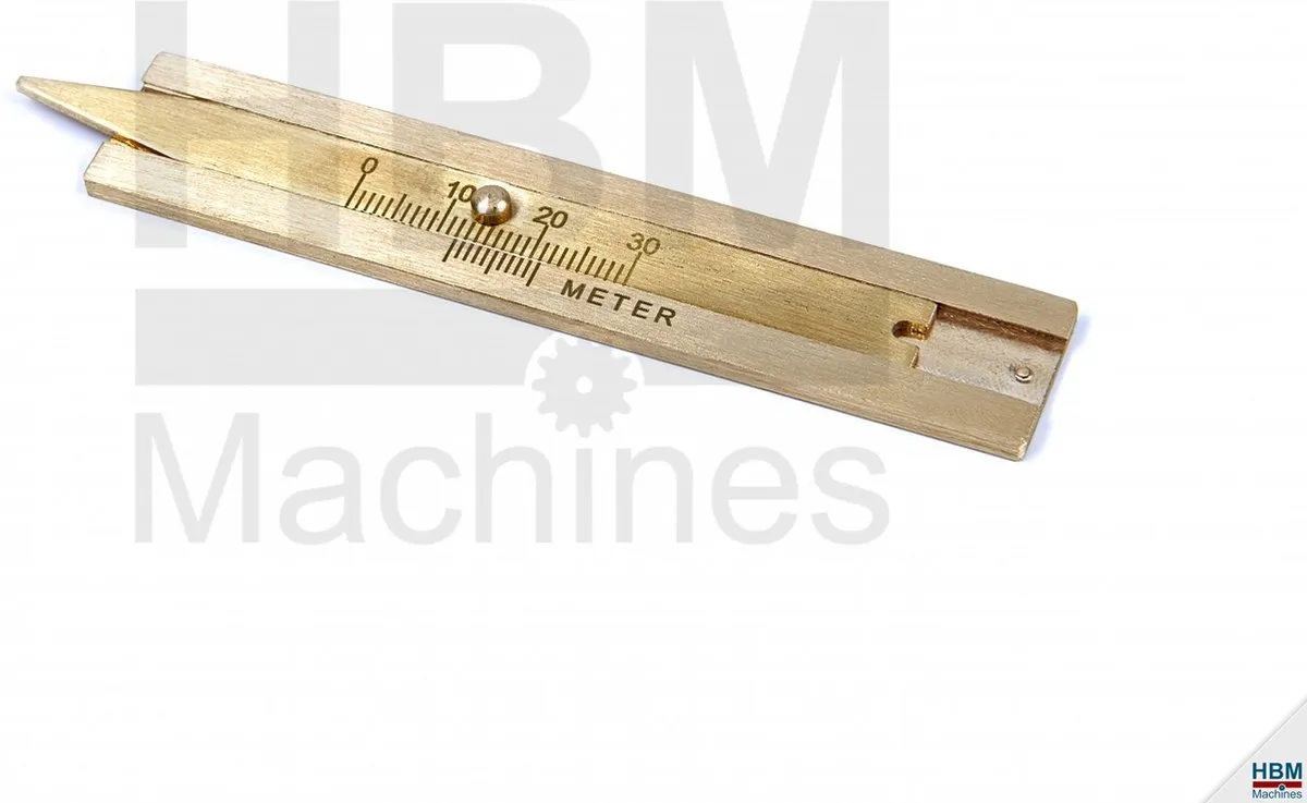 HBM Bandenprofielmeter Messing 0-30mm