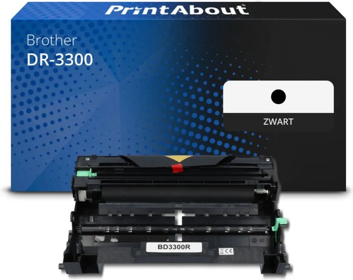 PrintAbout Brother DR-3300 Drum - 33.000 pagina's - Zwart
