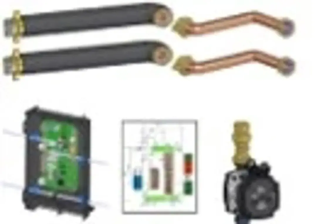 Remeha Hybrideverdeler in ketelbehuizing voor CTAce Gas tot 25 kW vermogen, 7888