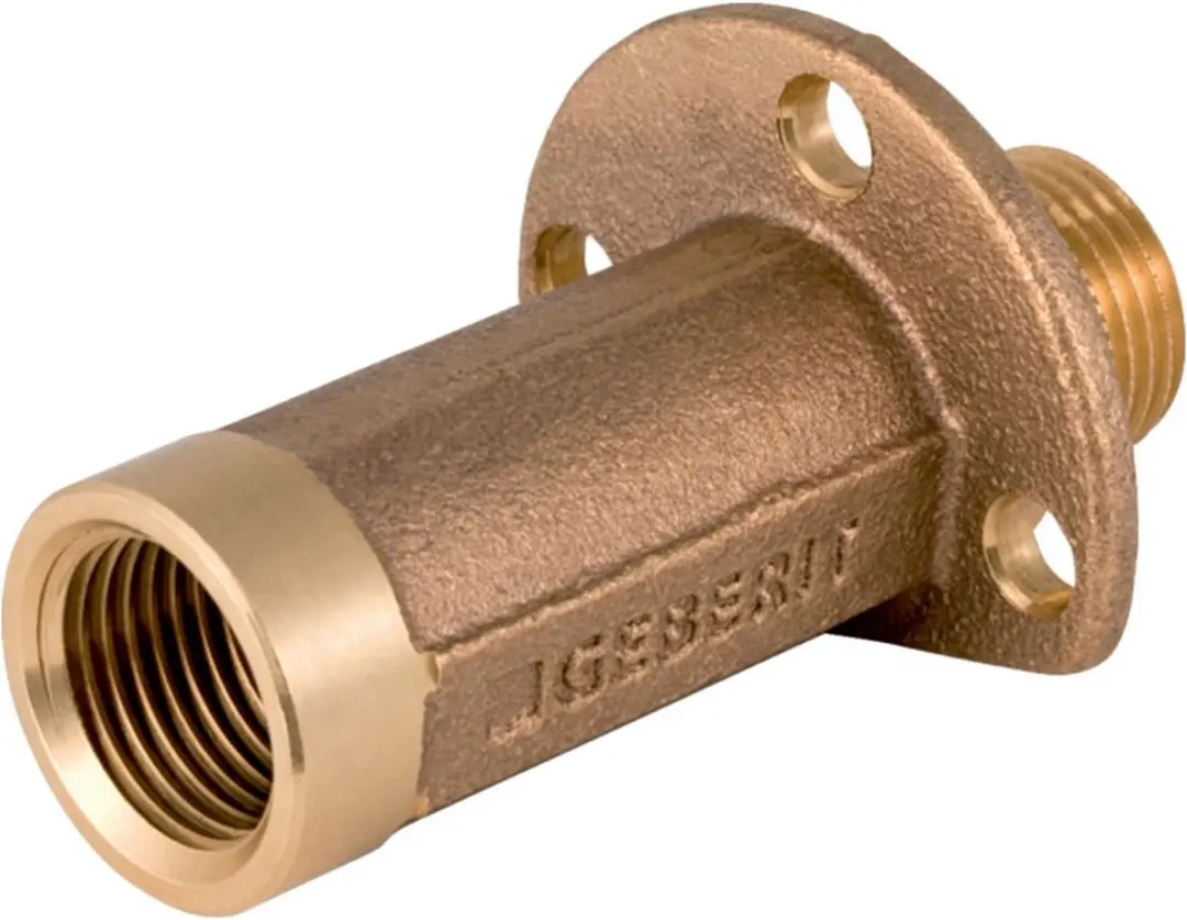 Geberit FlowFit MasterFix muurplaat doorlopend L=66 mm brons MF1/2-1/2