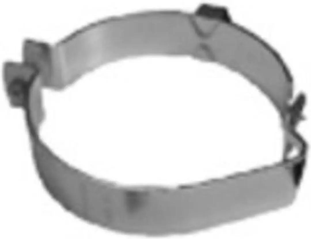 GEB tweedelige beugel, staal, blank, uitw buisdiam 90mm, el verz