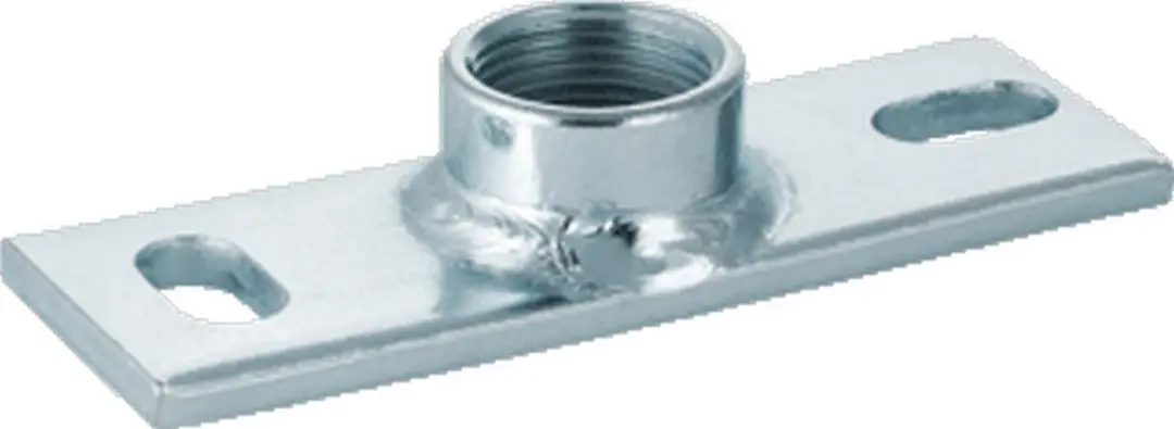 GEB grondplaat v/beugelbev PE, staal, (bxlxh) 40x120x21mm, el verz