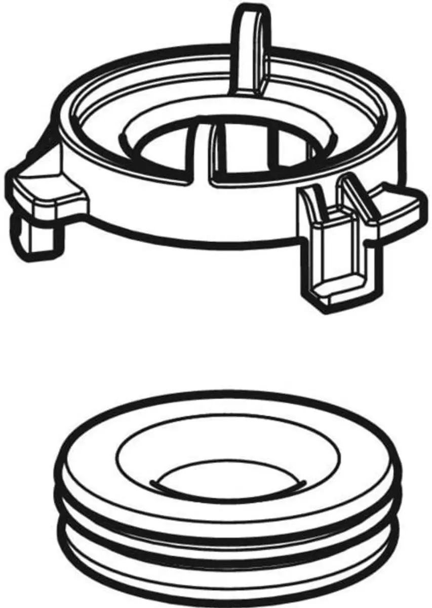 Geberit Set bajonetsluiting met lipafdichting, voor urinoirsturing, 242156001