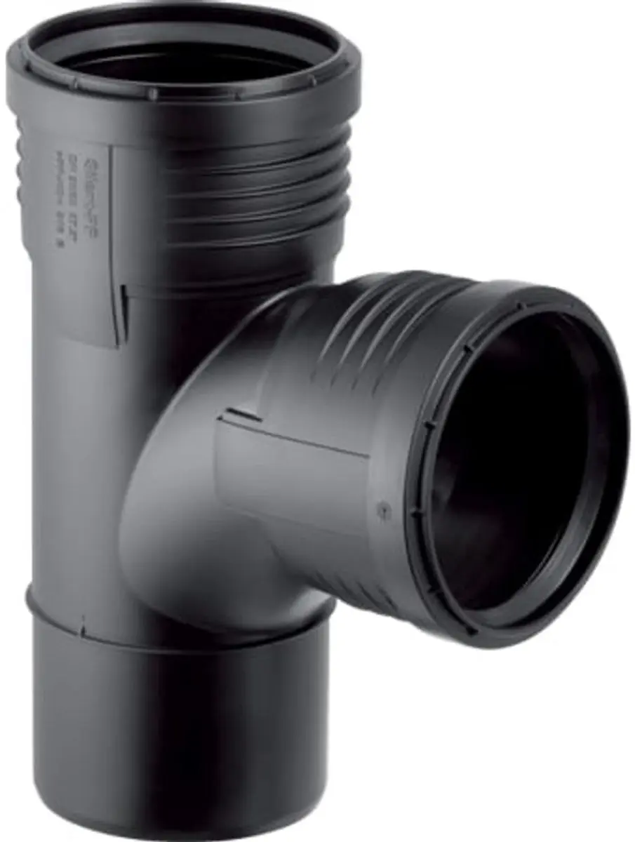 Geberit Silent-PP Bocht-T-stuk 87,5° DN100/90