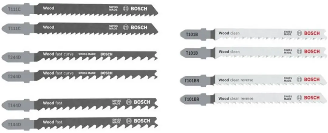 Bosch Decoupeerzaagbladset Wood Basic 10-delig