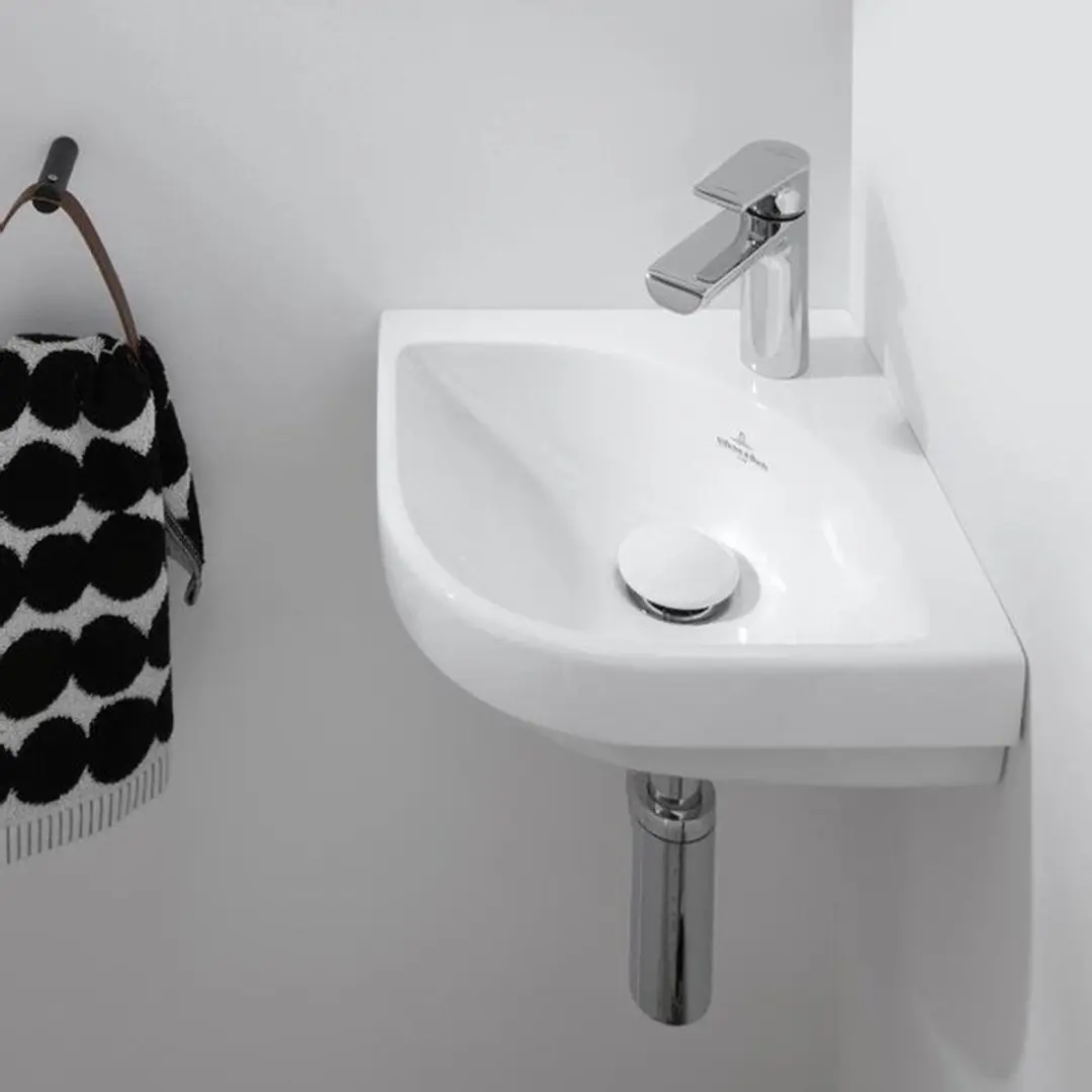 Villeroy & Boch Subway 3.0 Hoekfontein 32cm - Wit - afbeelding 5 van 6