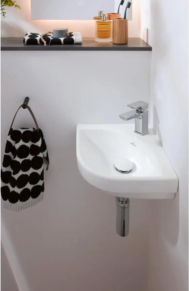 Villeroy & Boch Subway 3.0 Hoekfontein 32cm - Wit - afbeelding 3 van 6