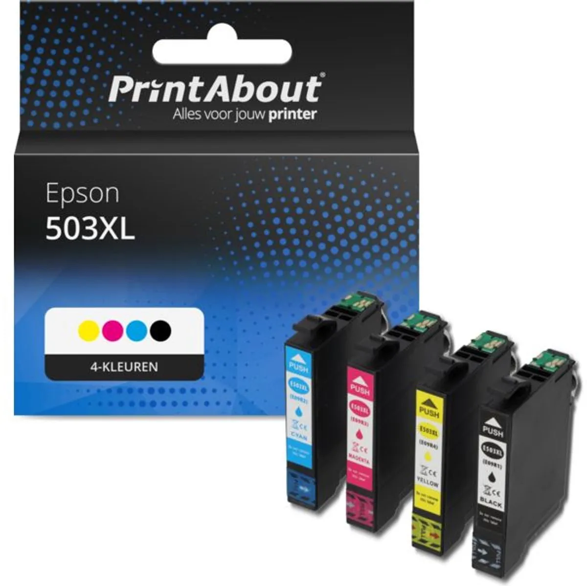 PrintAbout Epson C13T09R64010-PA2 Inktcartridge 4-kleuren