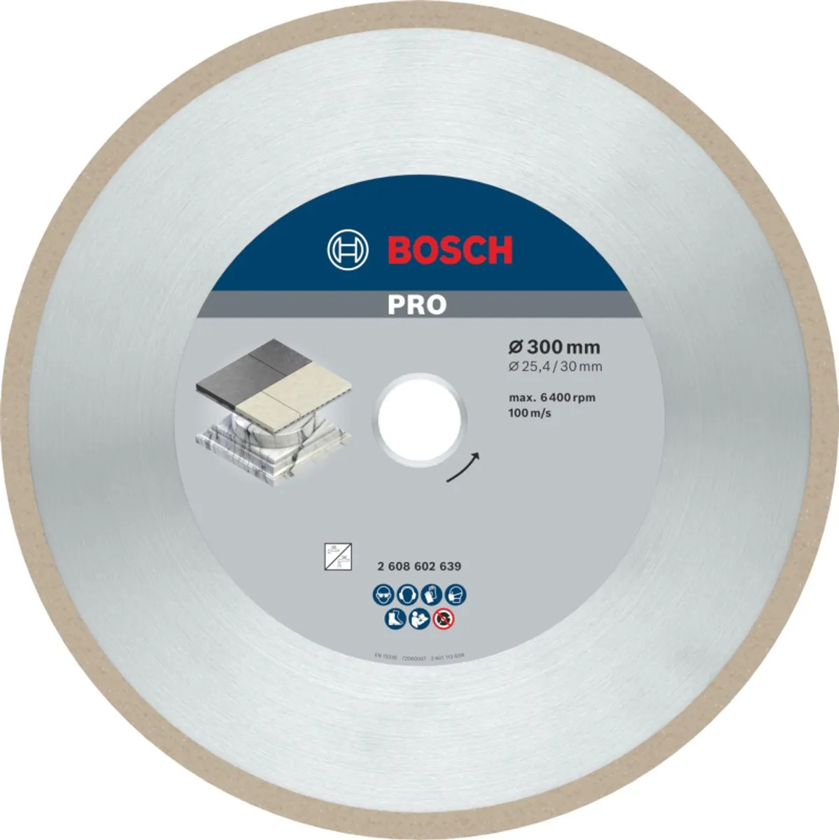 Bosch Professional Diamantschijf Best Ceramic 300mm - Ø25,4mm - afbeelding 2 van 2