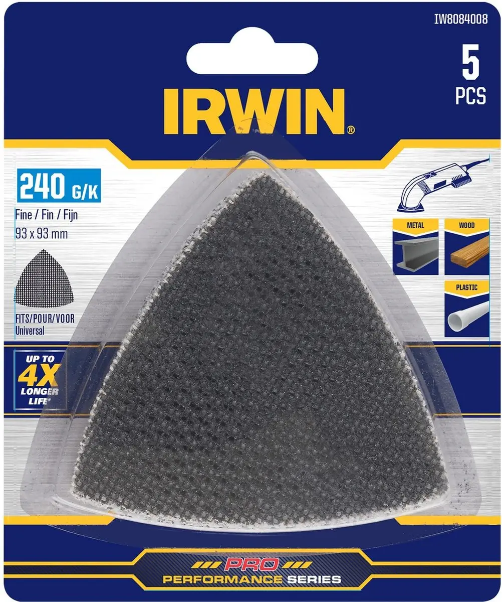 Irwin Schuurgaas Delta K240 93x93mm - 5 Stuks - afbeelding 2 van 2