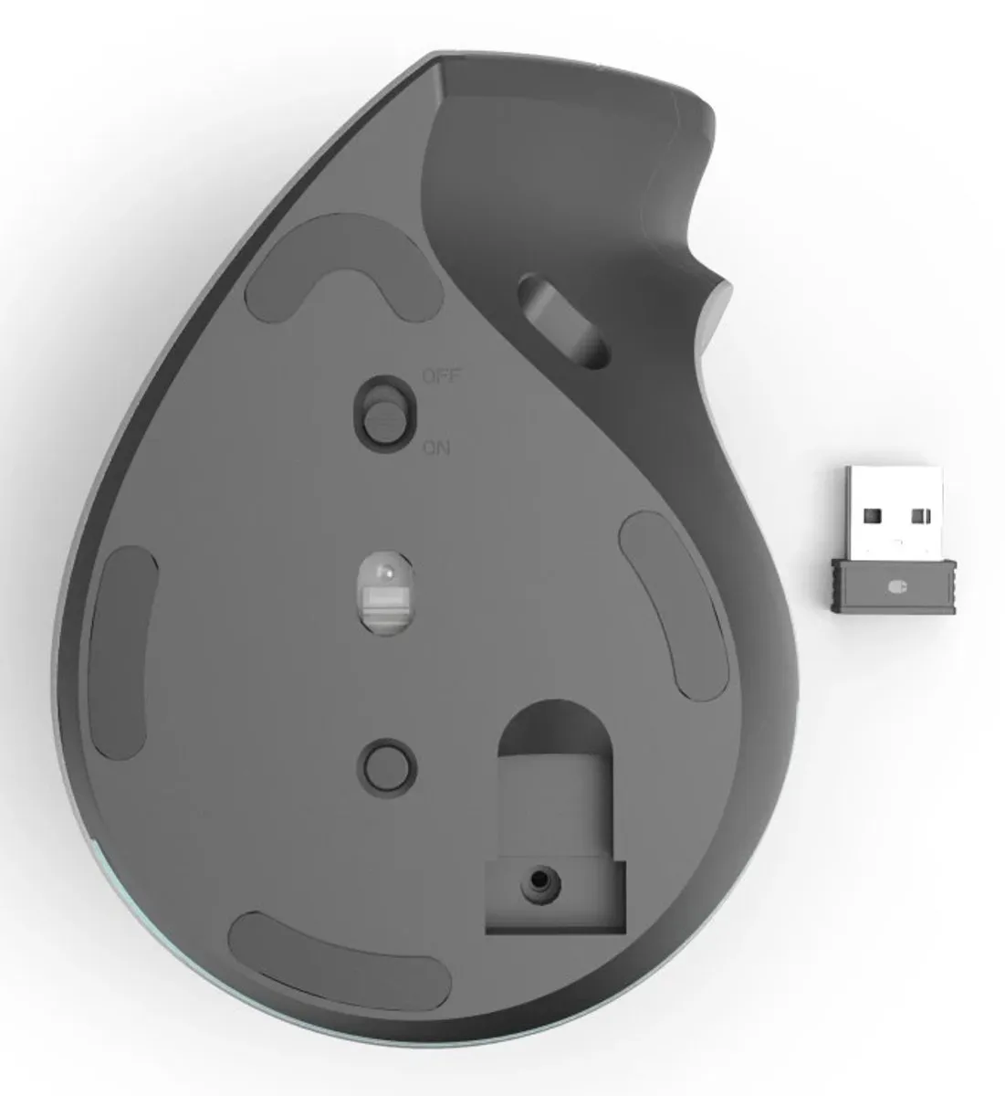 Hama EWM-700R Draadloze Ergonomische Muis - 8 Knoppen - Antraciet