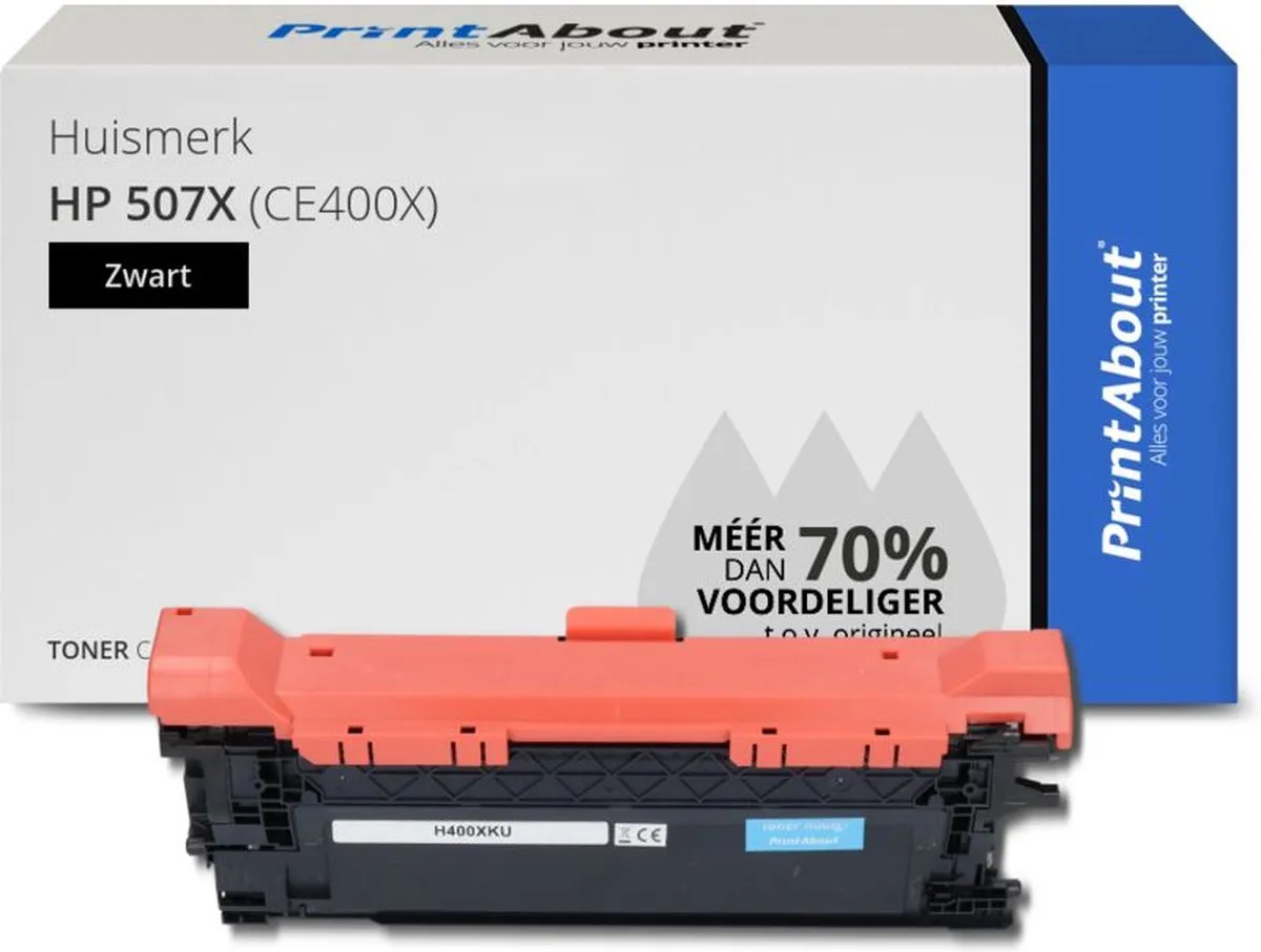 PrintAbout HP 507X Toner Zwart CE400X-PA