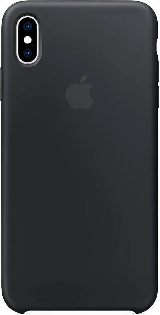 Apple Siliconen Back Cover iPhone XS Max MRWE2ZM/A - Zwart