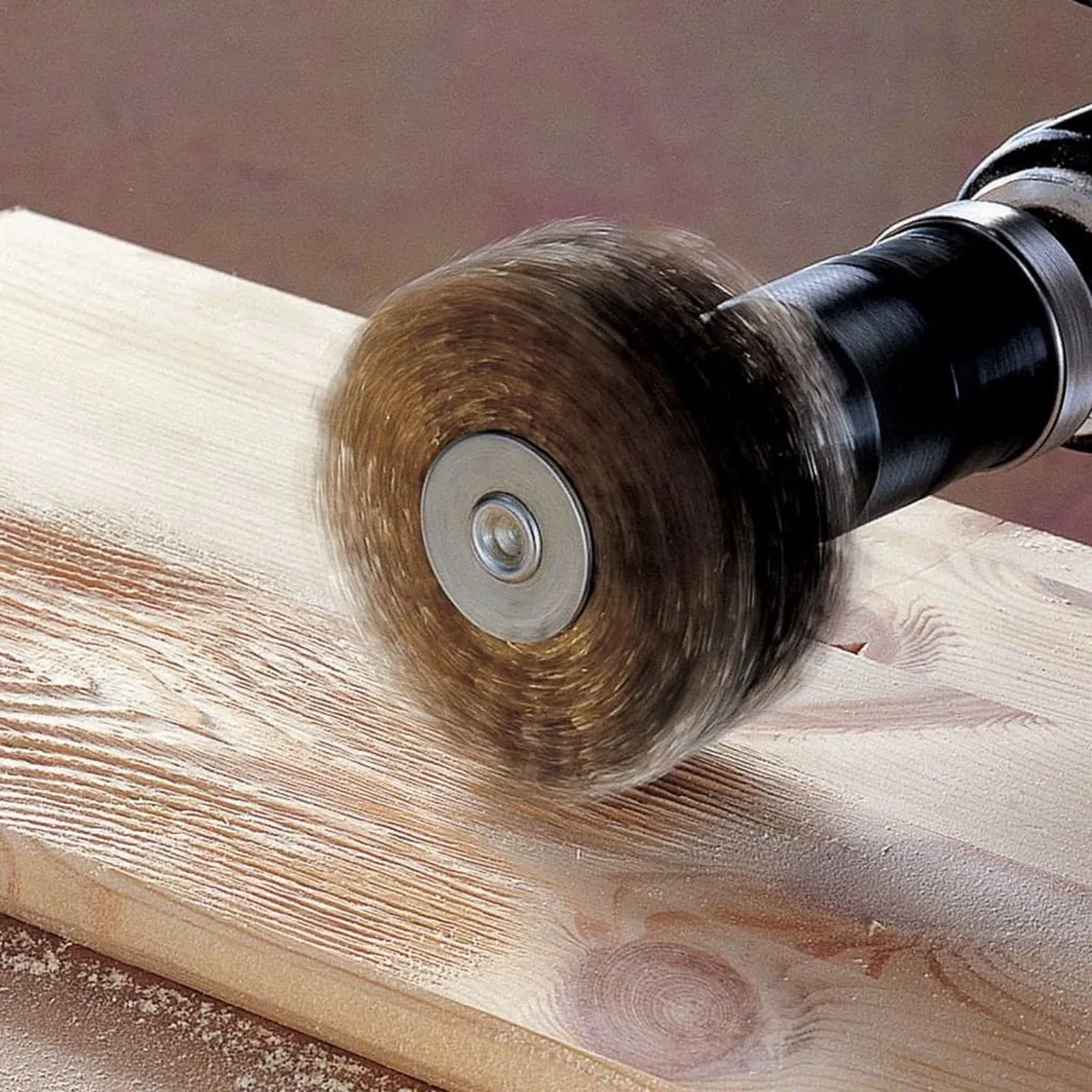 Wolfcraft Boormachine Staalborstel Ø80mm - Balken Renoveren