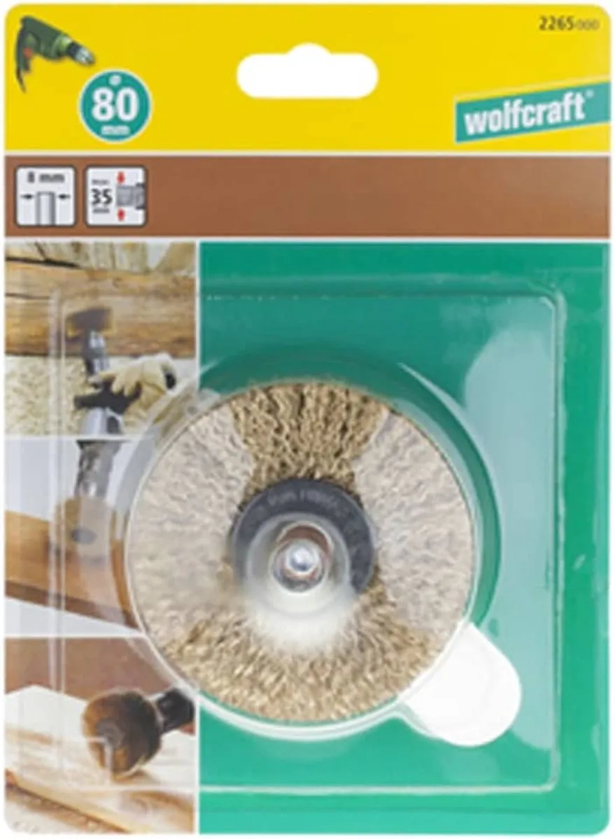 Wolfcraft Boormachine Staalborstel Ø80mm - Balken Renoveren