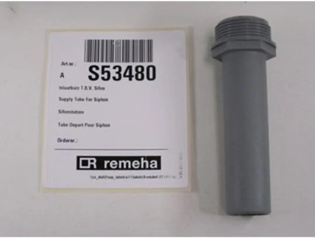Remeha Quinta Solo en andere series inlaatbuis voor sifon