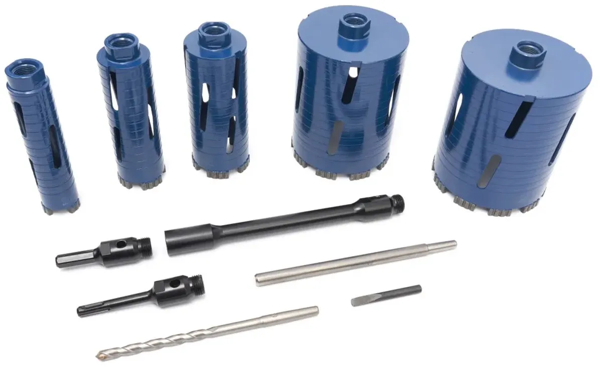 HBM 11-delige Diamantborenset 38-127mm - Beton