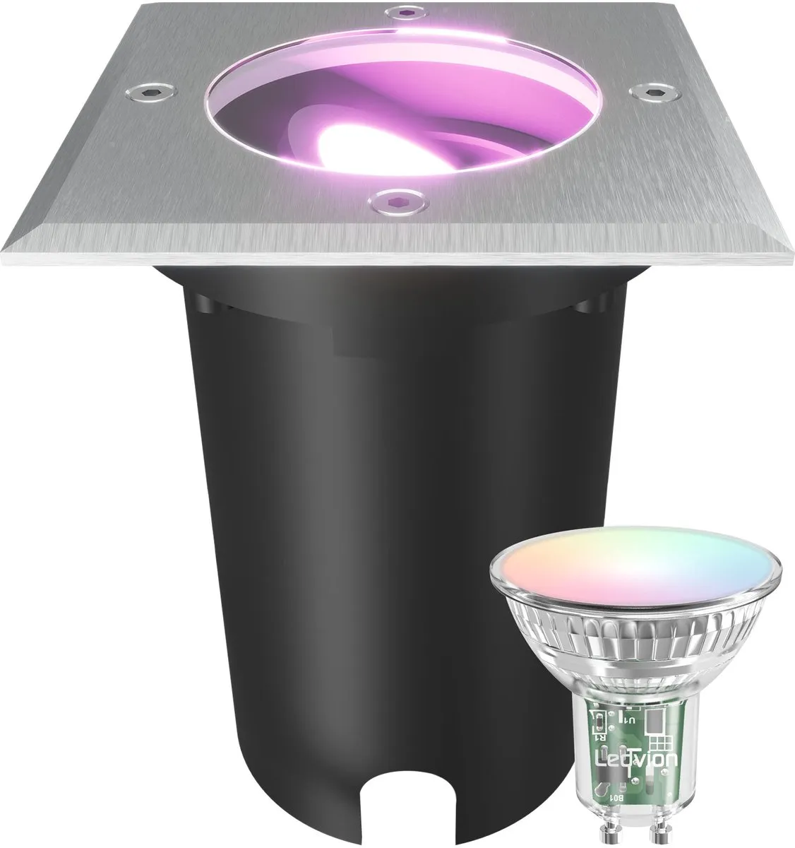 LEDVION Smart LED Grondspot 4,9W RGB+CCT