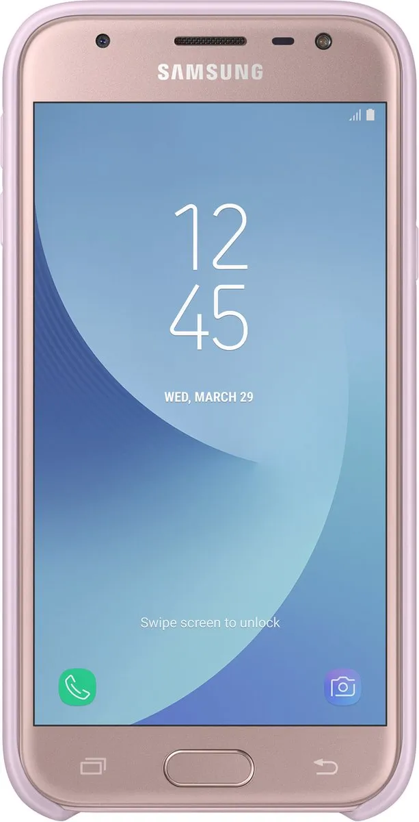 Samsung Galaxy J3 2017 Dual Layer Cover - Roze