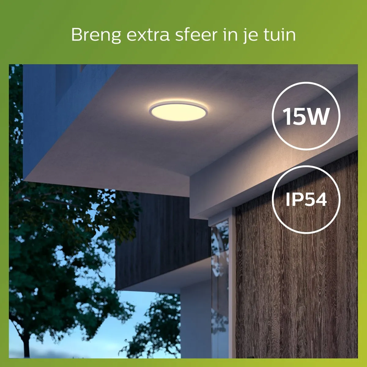 Philips SuperSlim Ceiling SSW 15W 27K White IP54