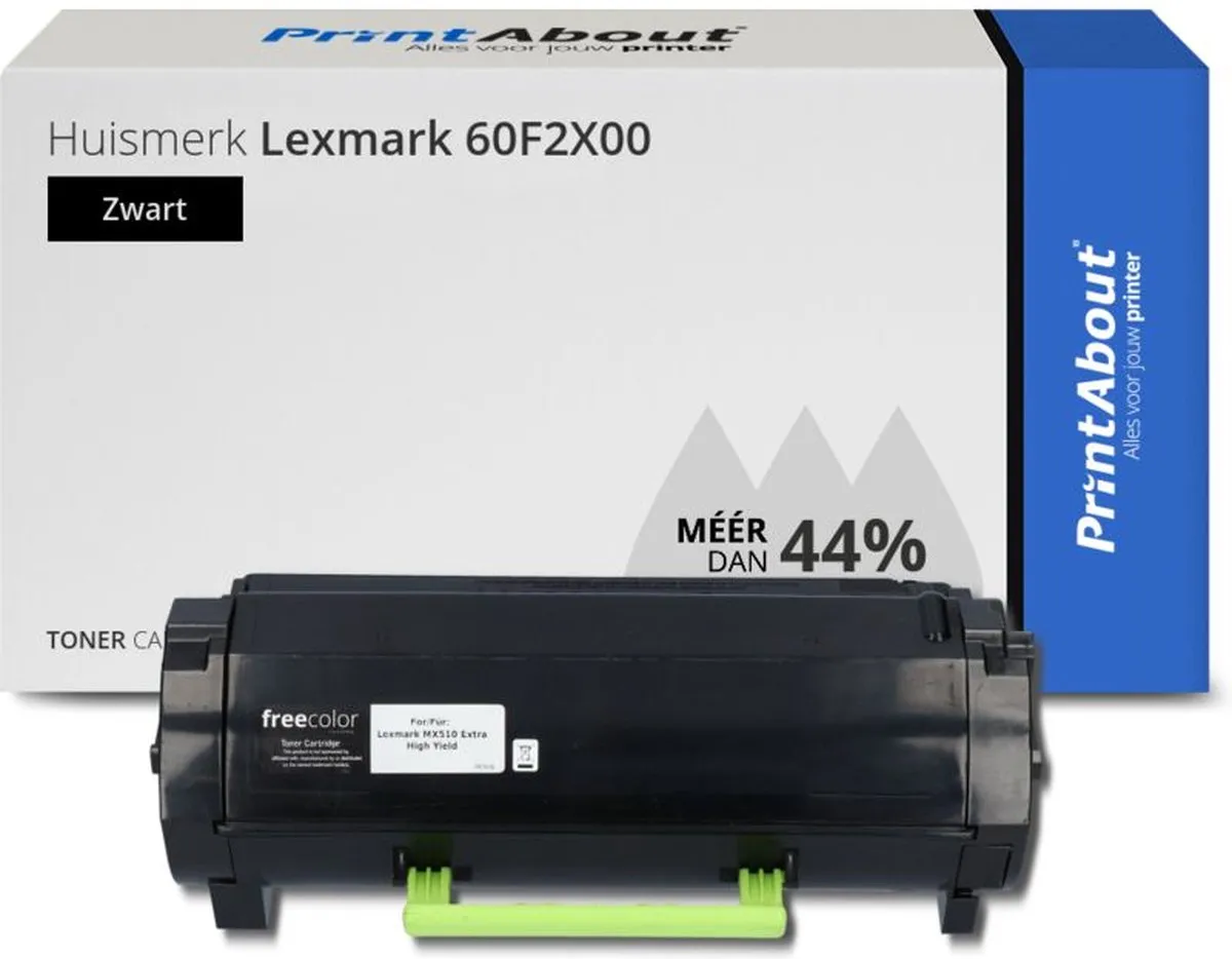 PrintAbout Lexmark 60F2X00 Toner Zwart - 22.000 pagina's