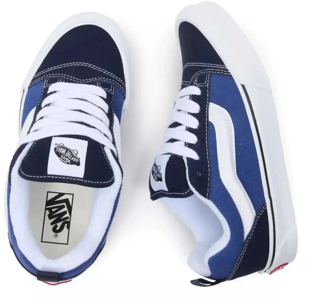 Vans Knu Skool VN0009QCNWD Sneakers - Blauw/Wit - afbeelding 5 van 6