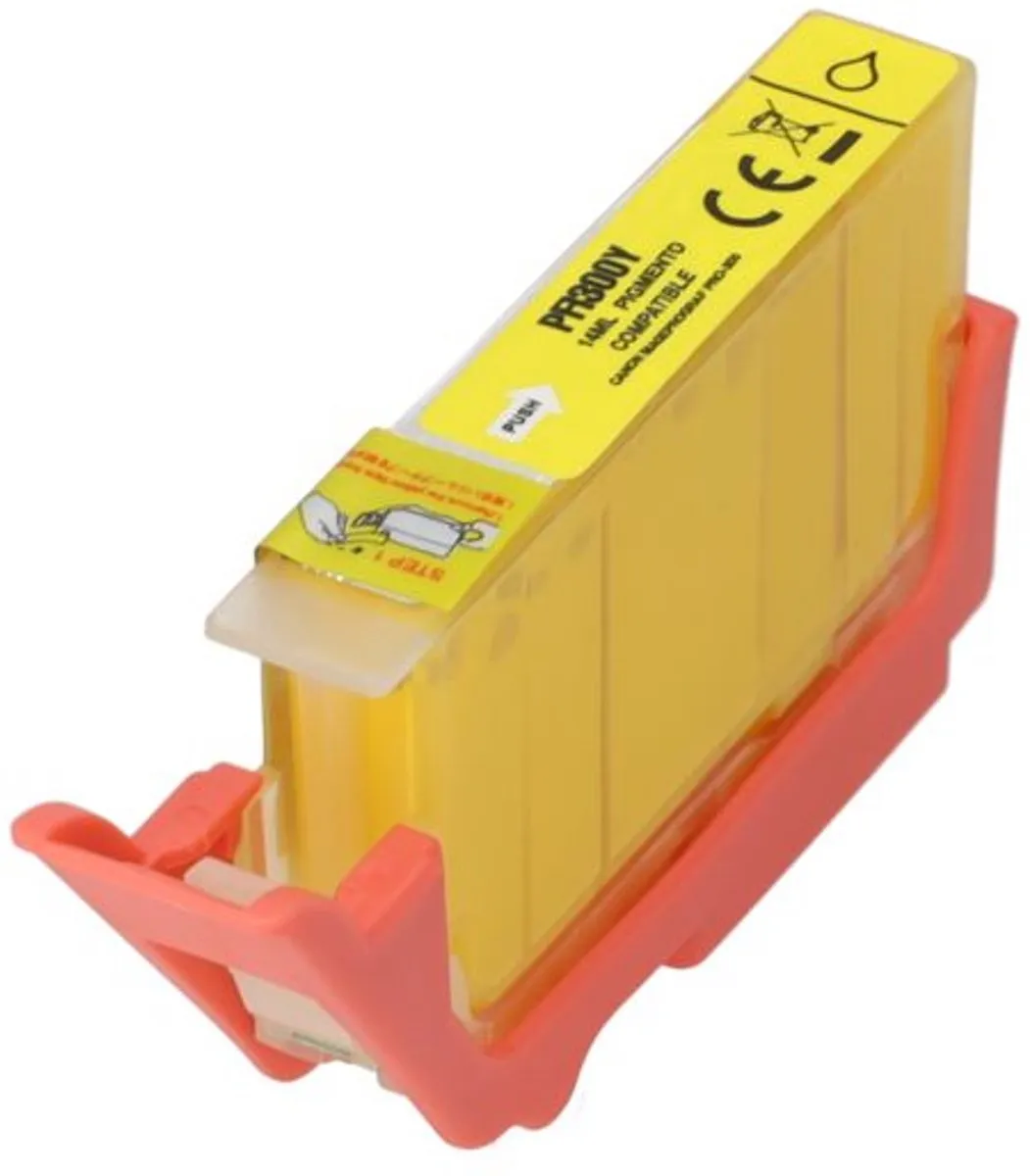 PrintAbout PFI-300Y Inktcartridge Geel - 14ml - Canon