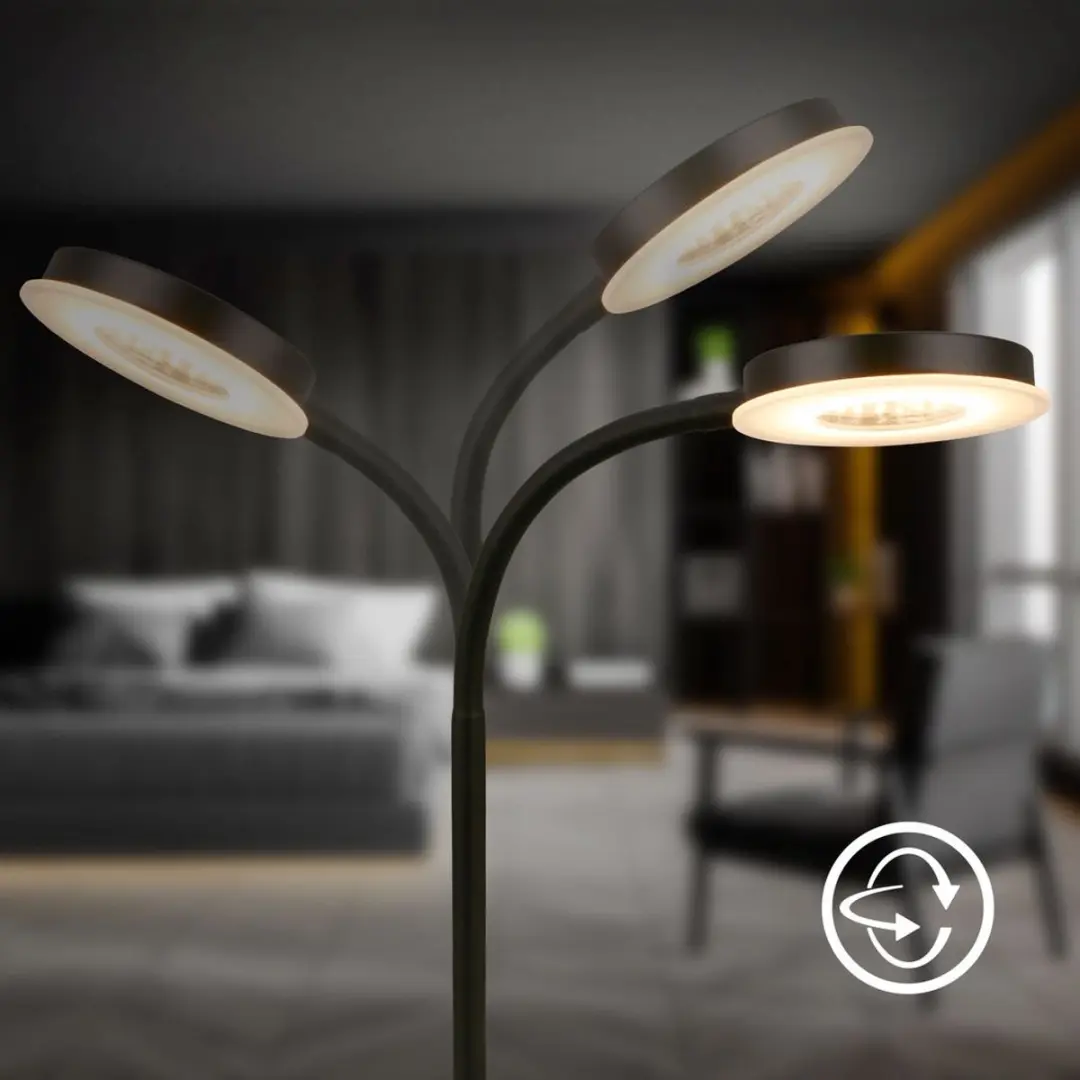 Briloner MEGG LED Tafellamp - 800lm - Zwart - afbeelding 3 van 6
